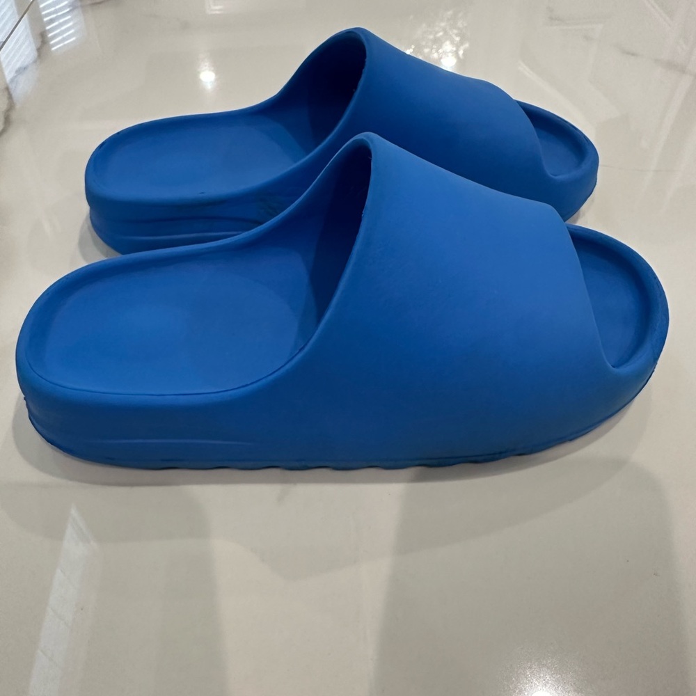 Blue Slide Sandals